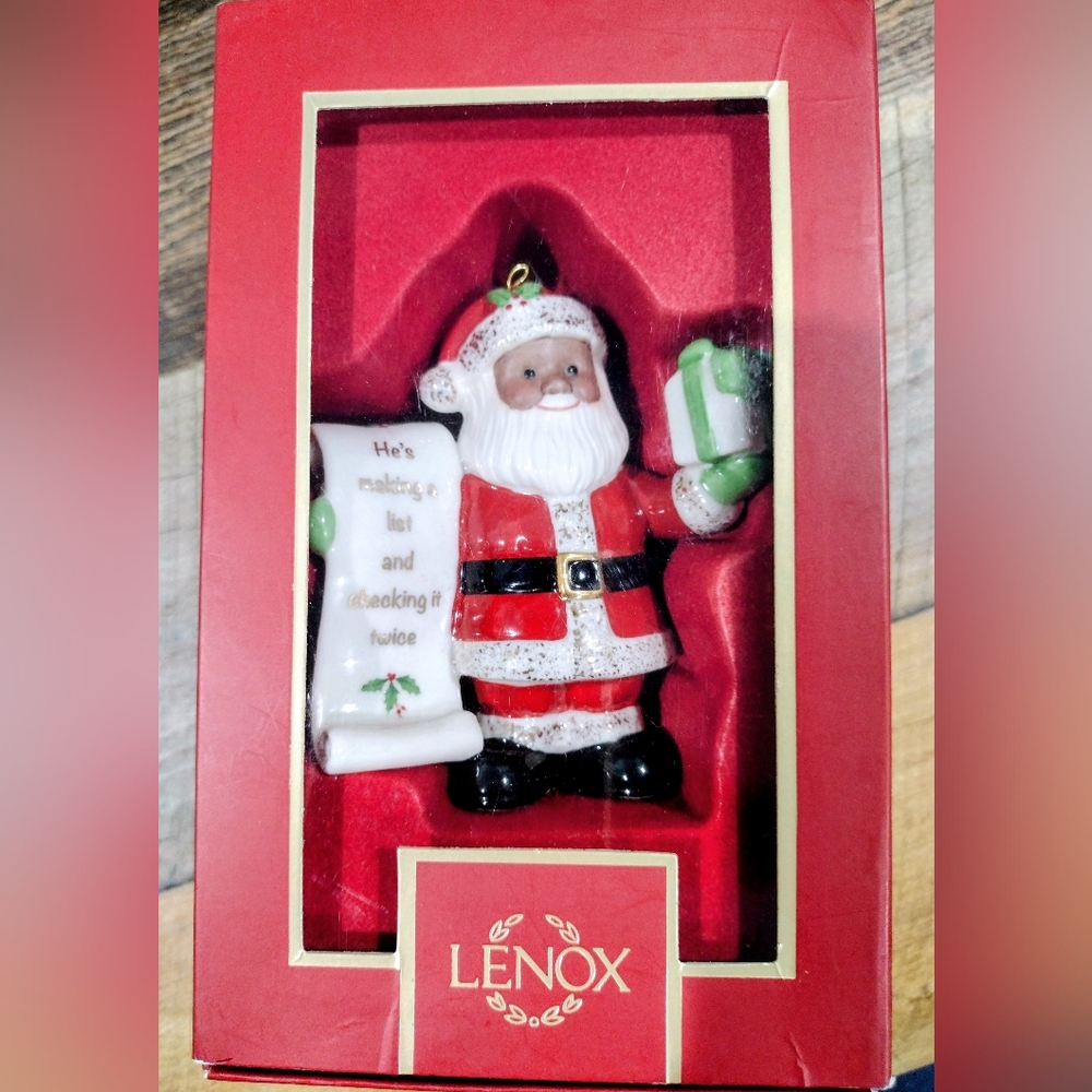 Lenox Santa Christmas Ornament